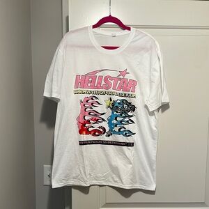 NWOT White Hellstar Graphic T-Shirt 3XL